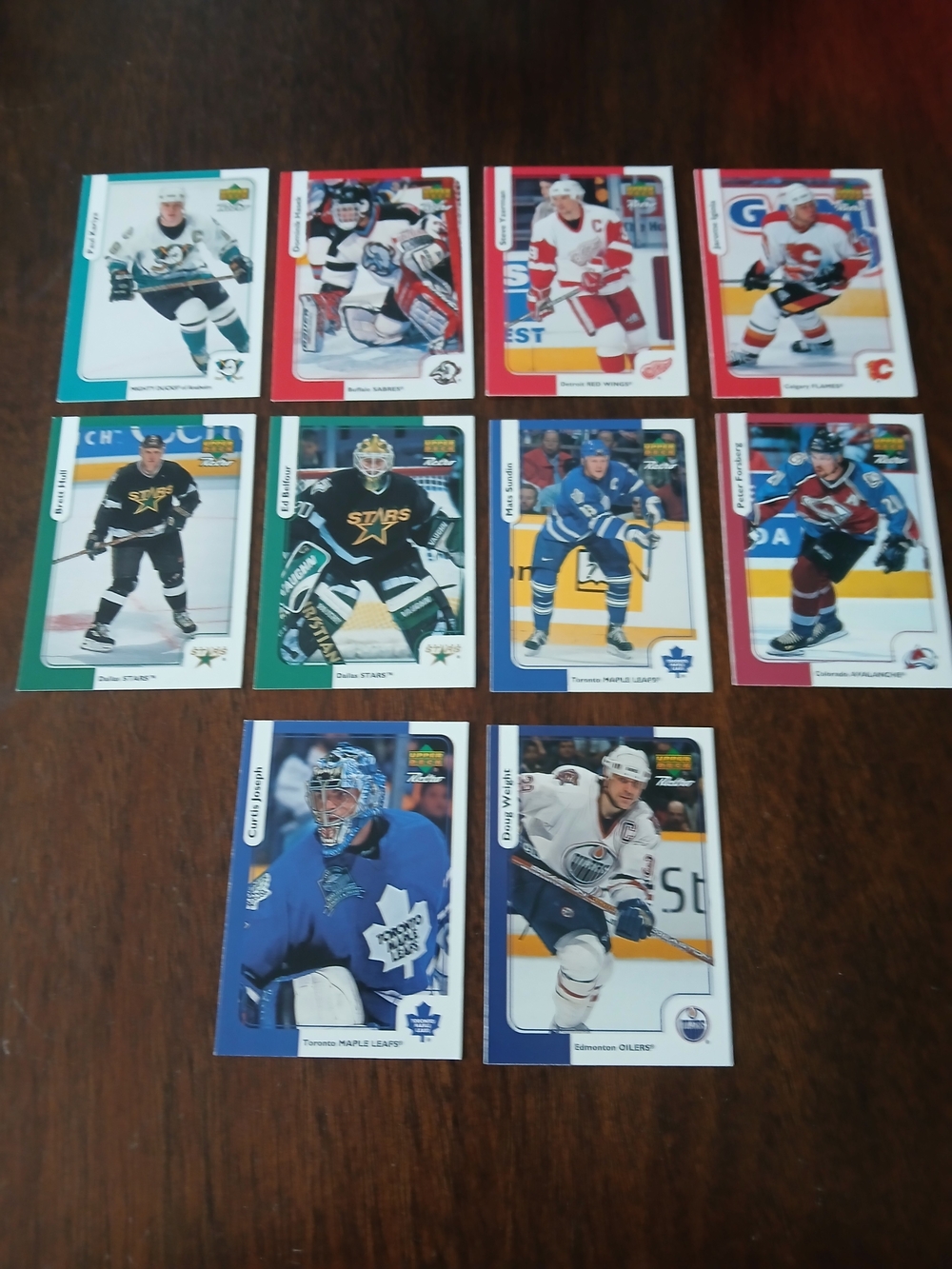 1999 Upperdeck Mcdonalds Hockey Trading Card Set